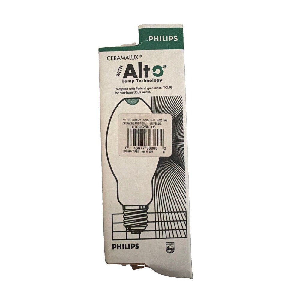 PHILIPS CERAMALUX ALTO 70W 70 WATT LAMP LIGHT BULB C70S62 C70S62/ALTO